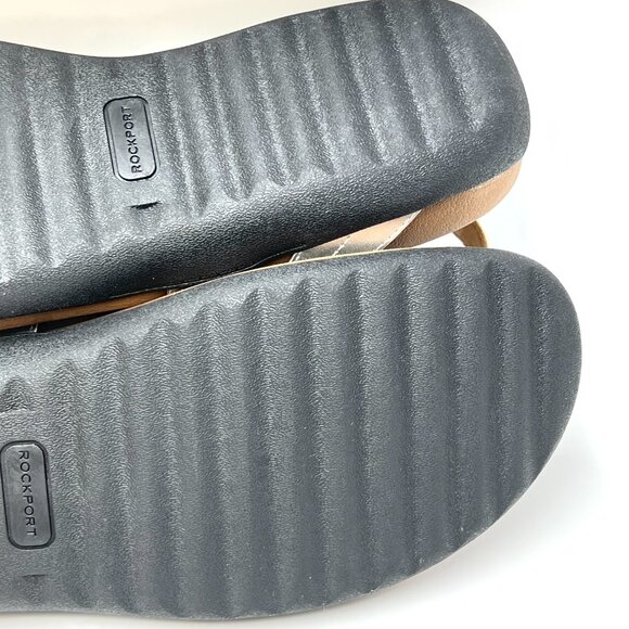 10W 10 WIDE WIDTH‎ Rockport Womens Ridge Sling Silver Summer Sandals Shoes - Picture 12 of 13